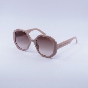 Marc Jacobs MARC 659/S 035J HA Sunglasses Pink Round Frame, Brown Lenses